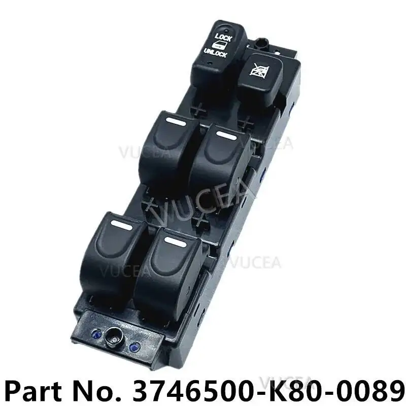 FRONT LEFT DOOR WINDOW SW W/PANEL ASSY With Anti-Folder Function 3746100BK80XA89 3746500K800089 FOR CHINA GREAT WALL HAVAL H3 H5