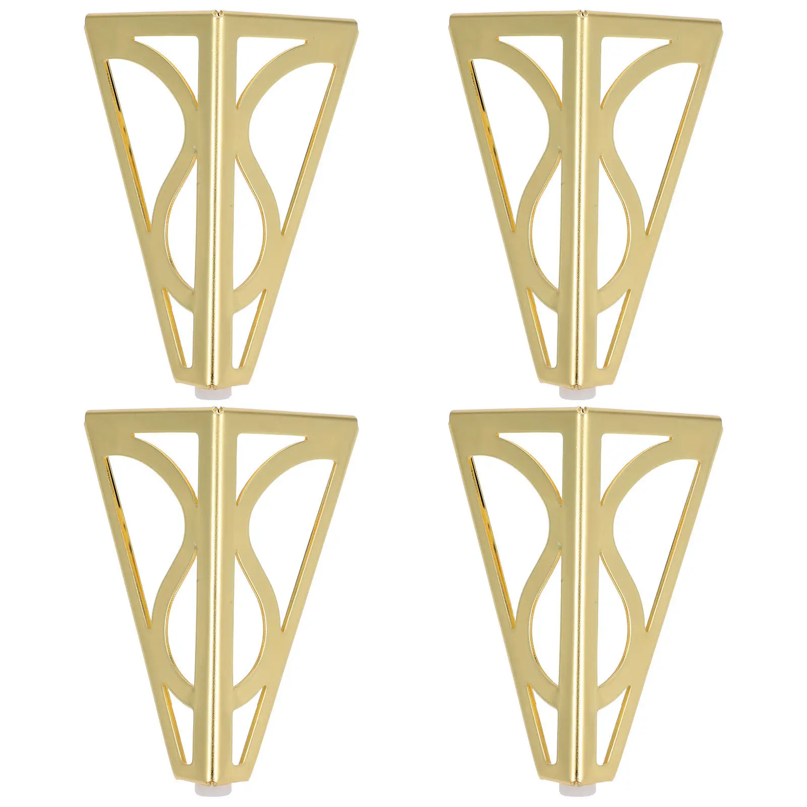 4Pcs Furniture Feet Metal Gold 5.89inch Heavy Duty Legs Modern Sofa Cabinet Table Couch Riser Couch Feet Risers