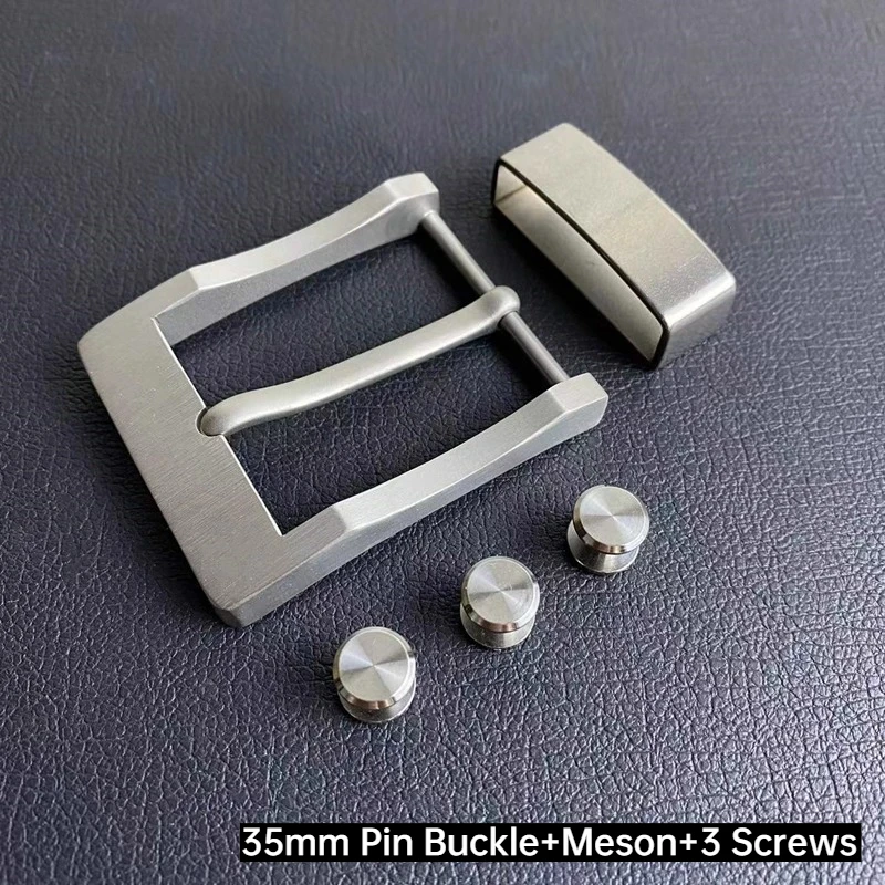 التيتانيوم النقي دبوس مشبك حزام رئيس 35/40 مللي متر سراويل تقليدية رجال الأعمال التيتانيوم معدن غير قابل للصدأ هيبوالرجينيك حزام مشبك