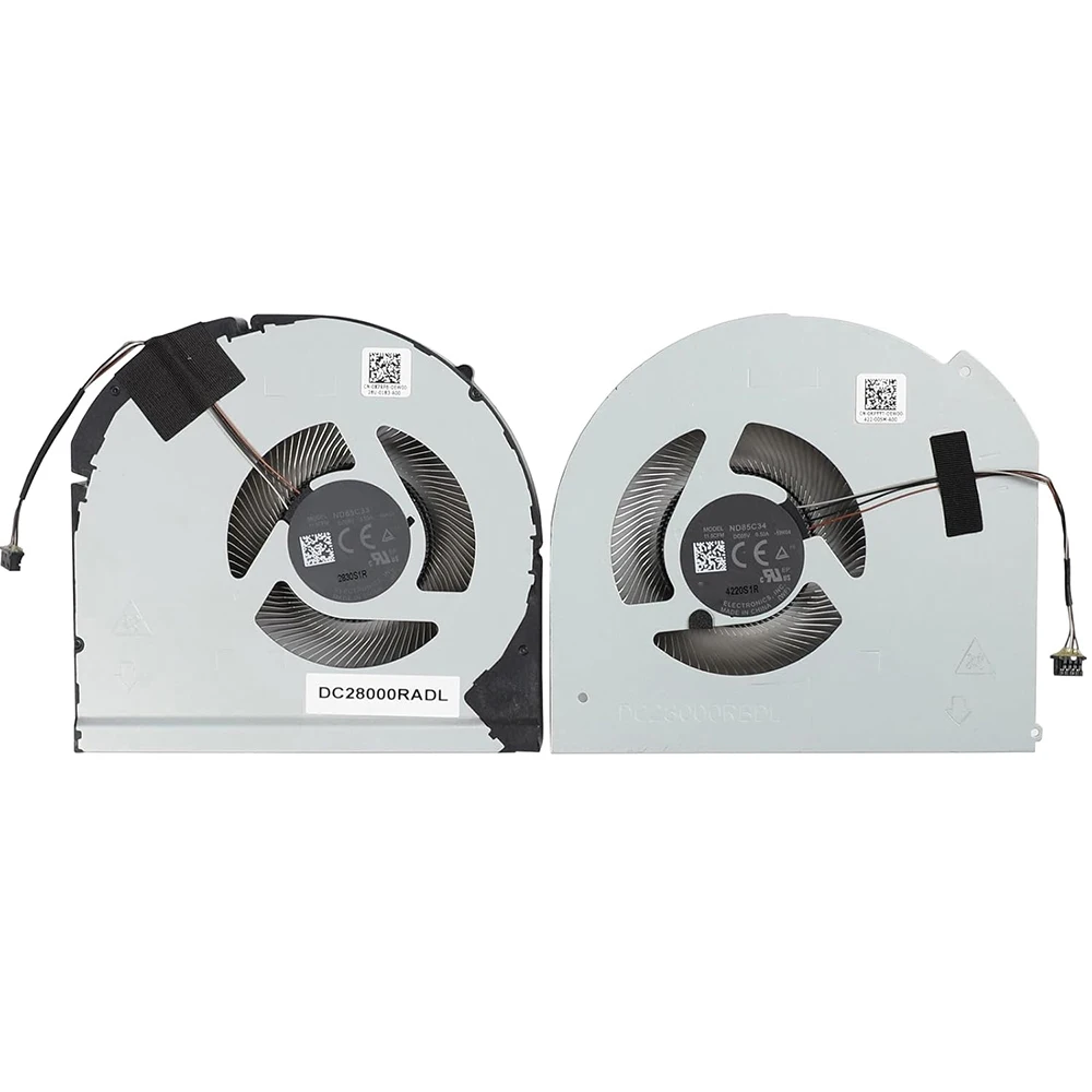 

CPU GPU Fan For DELL For Procision 7750 7760 0X7RP6 X7RP6 0KPYYT KPYYT ND85C33-19K03 ND85C34-19K04 MG75090V1-C260-S9A MG75090V1-