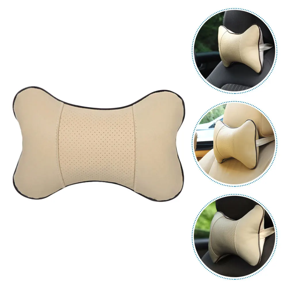 

Headrest Pillow Car Seat Neck Support Cushion Breathable Cotton Filled Bone Style Car Interior Accessory Comfort Driving
