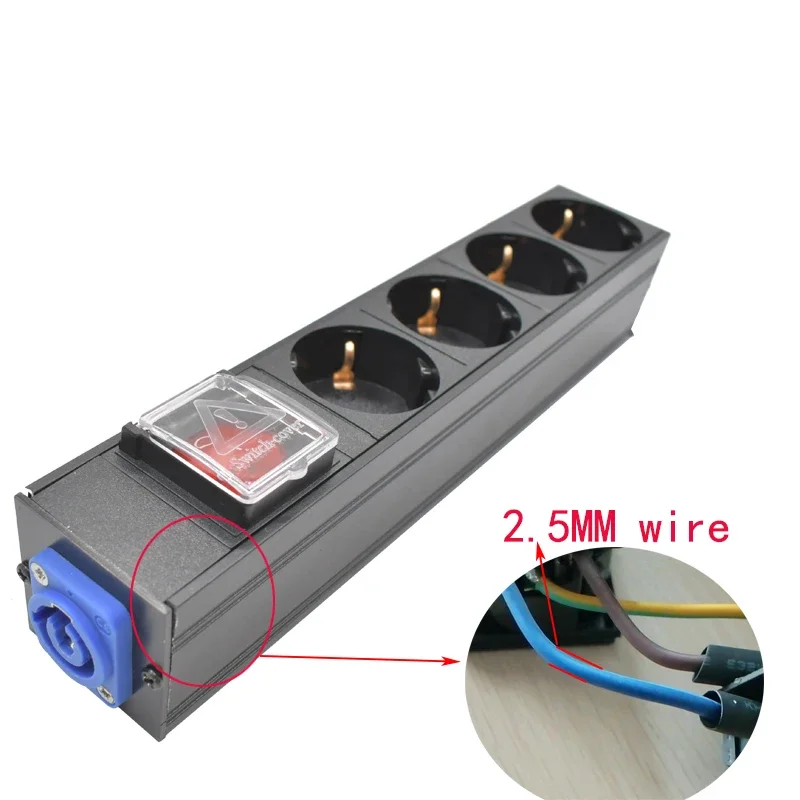 PDU Power Board Netzwerkschrank Rack intelligente Schuko Powerlink Box Audio 3P Luftfahrtsteckdose 2-10AC EU-Buchse