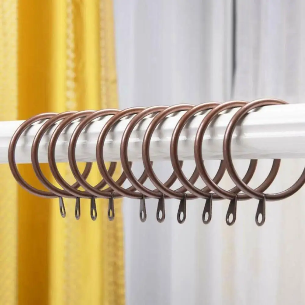 5 Colors Practical Heavy Duty Low Noise For Curtains Rods Hanging Hooks Curtain Rings Roman circle