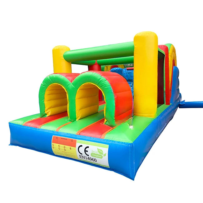 FOR High quality customized 7*3m small bouncy castle kids inflatable fun playground inflatable obstacle course