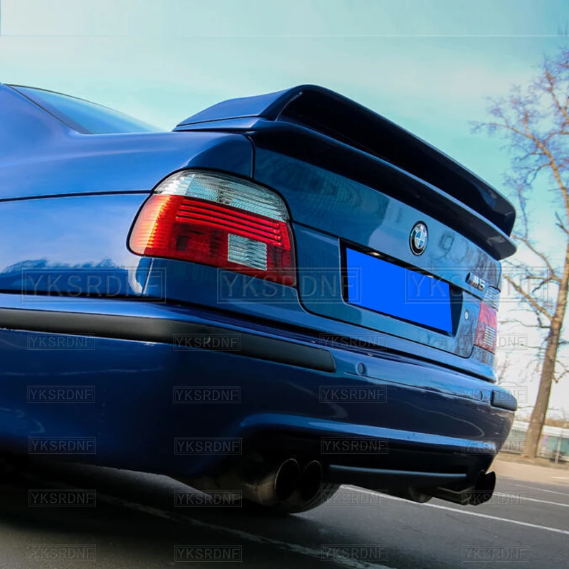 For 1997-2003 BMW 5 Series E39 Rear Trunk Lid Boot Car Spoiler Wings M5 GT Style Black Carbon Exterior Tuning Accessories