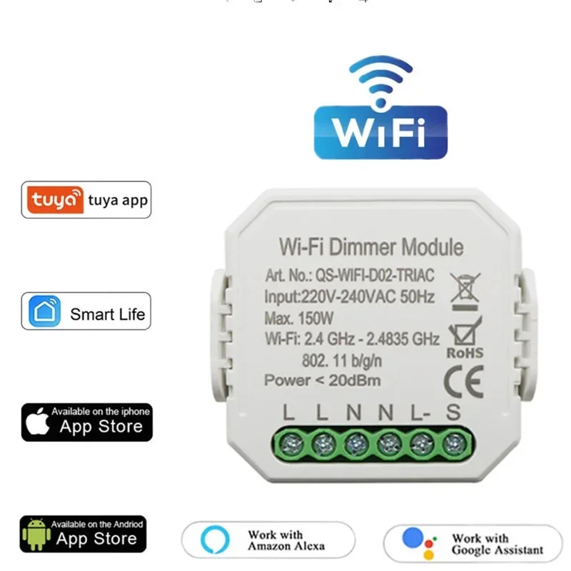 220 - 240V intelligent solution wifi intelligent dimming on - off device mobile phone remote control remote switch