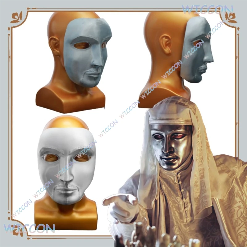 

King DofHeaven King Baldw IIV Leprosy Half Face Cover Mask Cosplay Crusader Costume Accessory Halloween Role Play Game Character