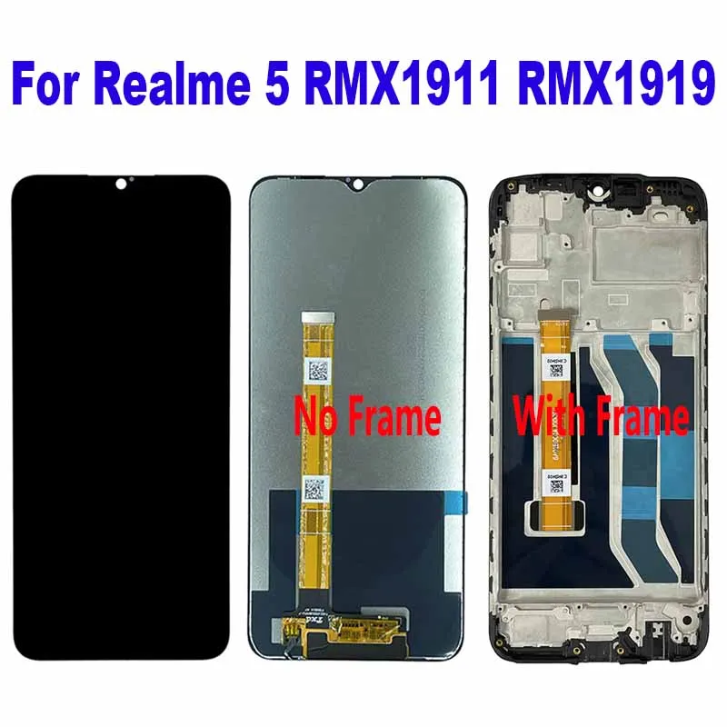 For Realme 5 RMX1911 RMX1919 LCD Display Touch Screen Digitizer Assembly