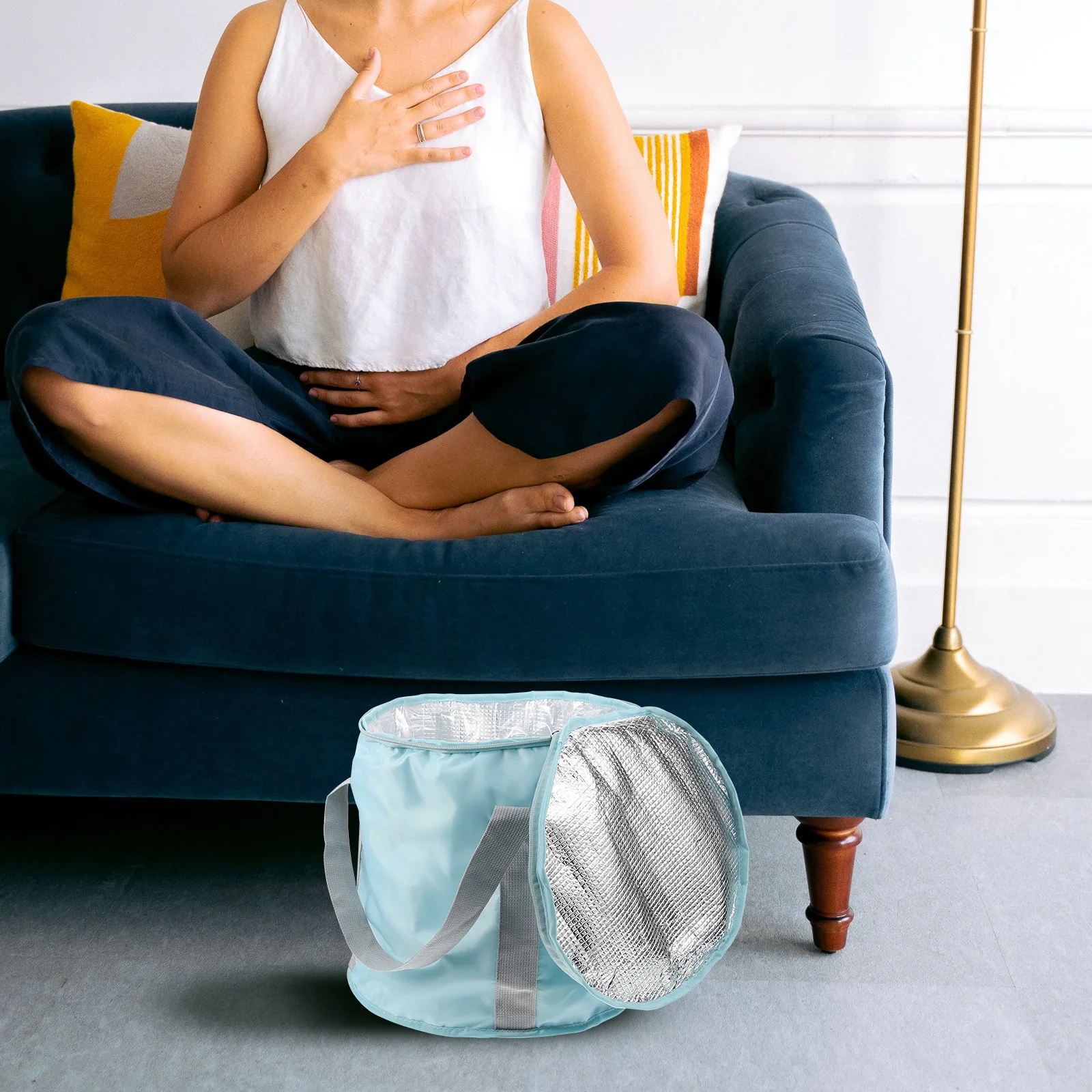 

Foldable Foot Bath Tub Basin for Soaking Feet Wash Collapsible Bucket Portable Spa Large Capacity Home Travel Camping Outdoor
