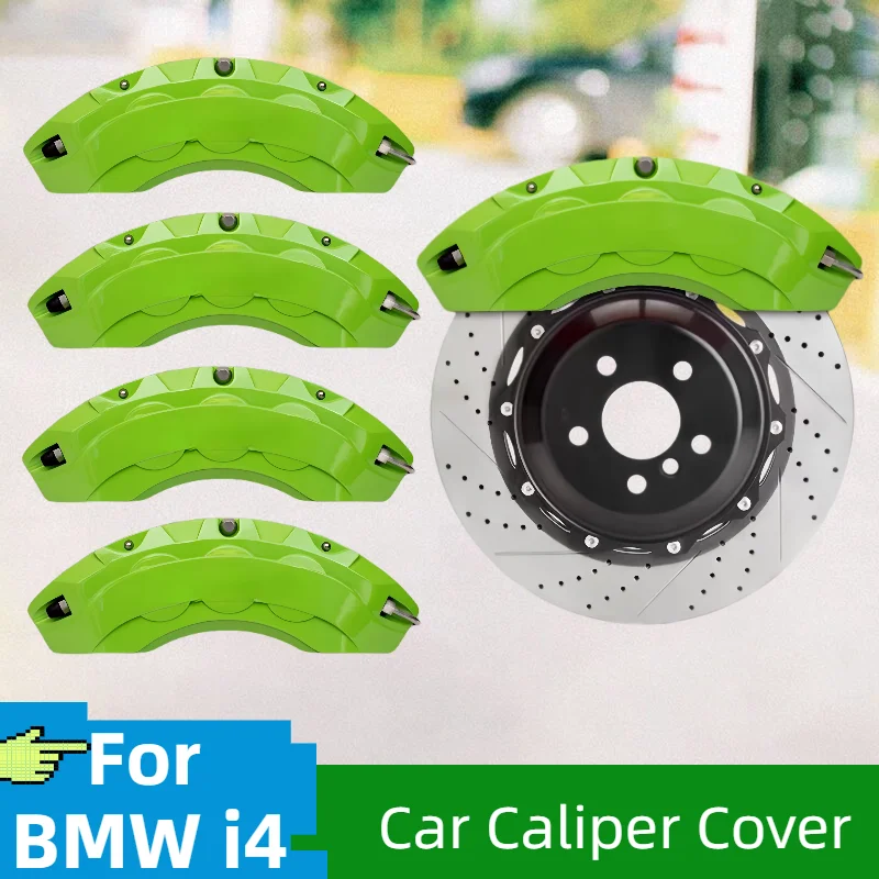 2022 For BMW i4 eDrive 40 M50 Car Brake Caliper Cover Aluminum Alloy Front Rear Wheel Modification Exterior Kit