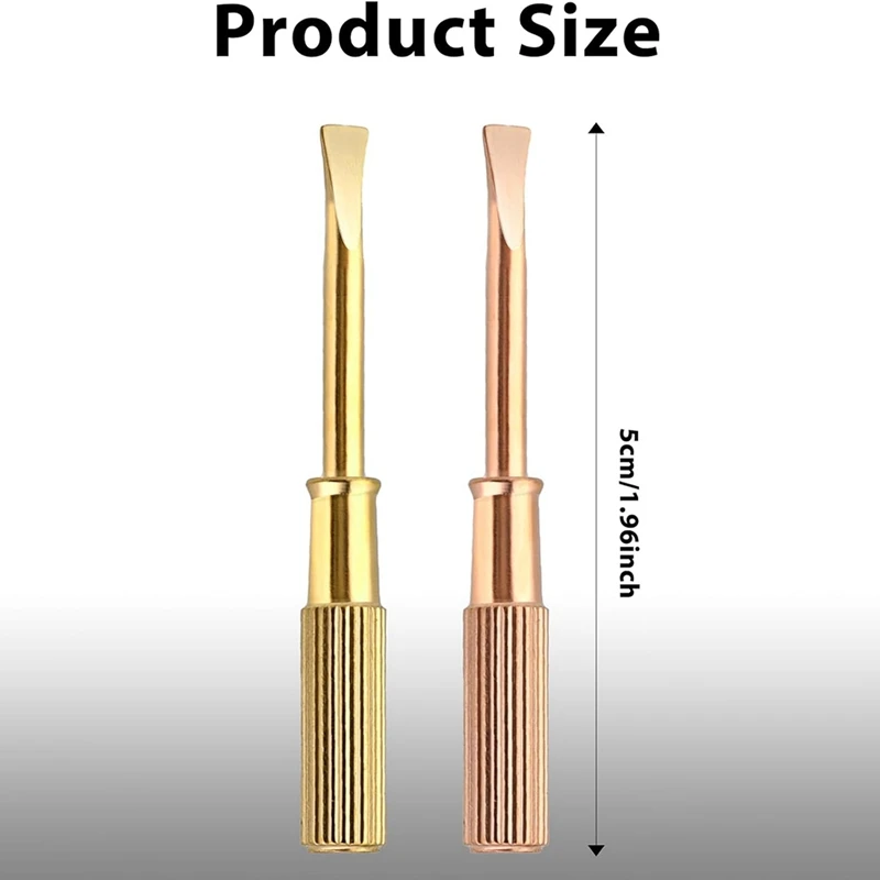 2 PCS Bracelet Screwdriver Titanium Steel Mini Screwdriver Jewelry Repair Tools Slotted Screwdriver Suitable For Repair Durable