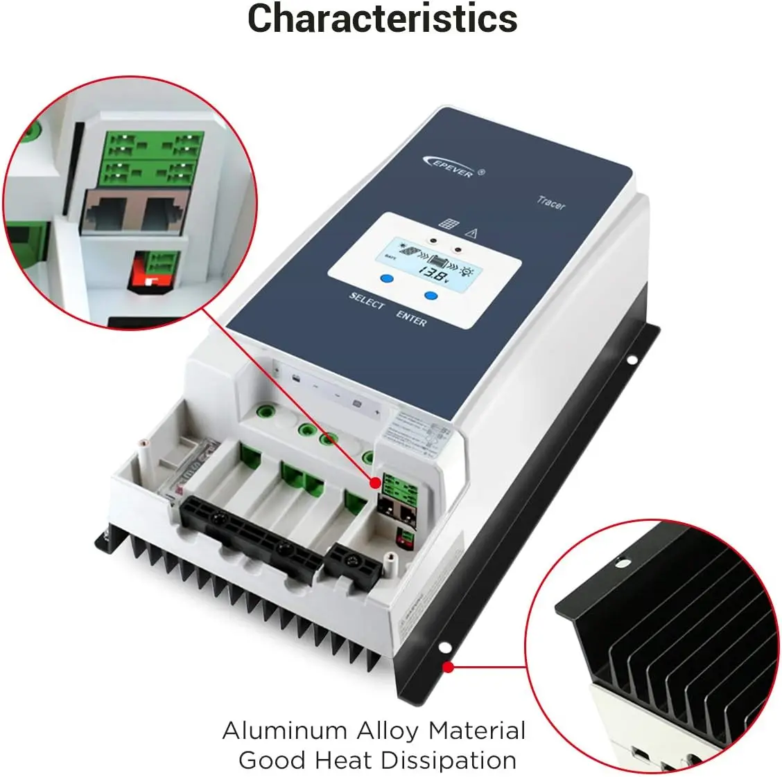 Imagem -05 - Epever-auto Mppt Controlador de Carga Solar Regulador Solar Paralelo até Unidades 60a 100a 12v 24v 36v 48v Max pv 150v Estoque ue