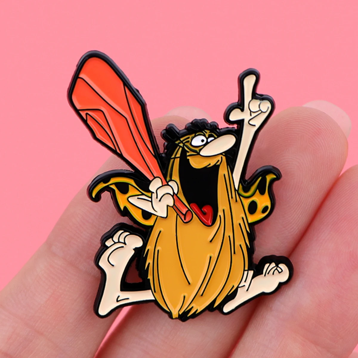 Captain Caveman Enamel Pins Cartoon Figures Badges Metal Lapel Brooch For Backpacks Brooches Fashion Jewelry Accessories Gifts