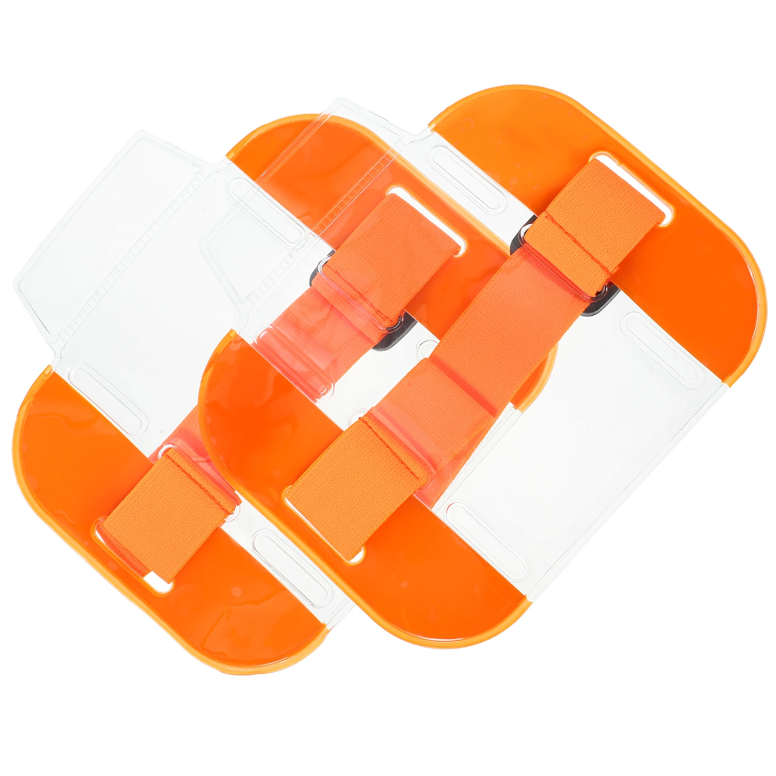 

2 Pcs ID Card Armband Holder Workers Cards Staff Badge Holders Sleeve Dental Floss Man