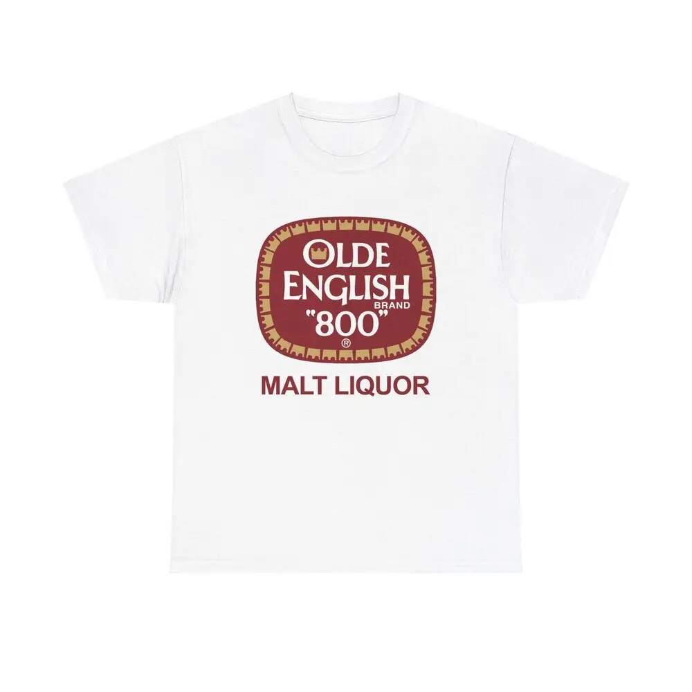 Olde English Malt Liquor Shirt Vintage Logo Beer Retro  Heavy Cotton High Quality 100%Cotton Short Sleeve Tees