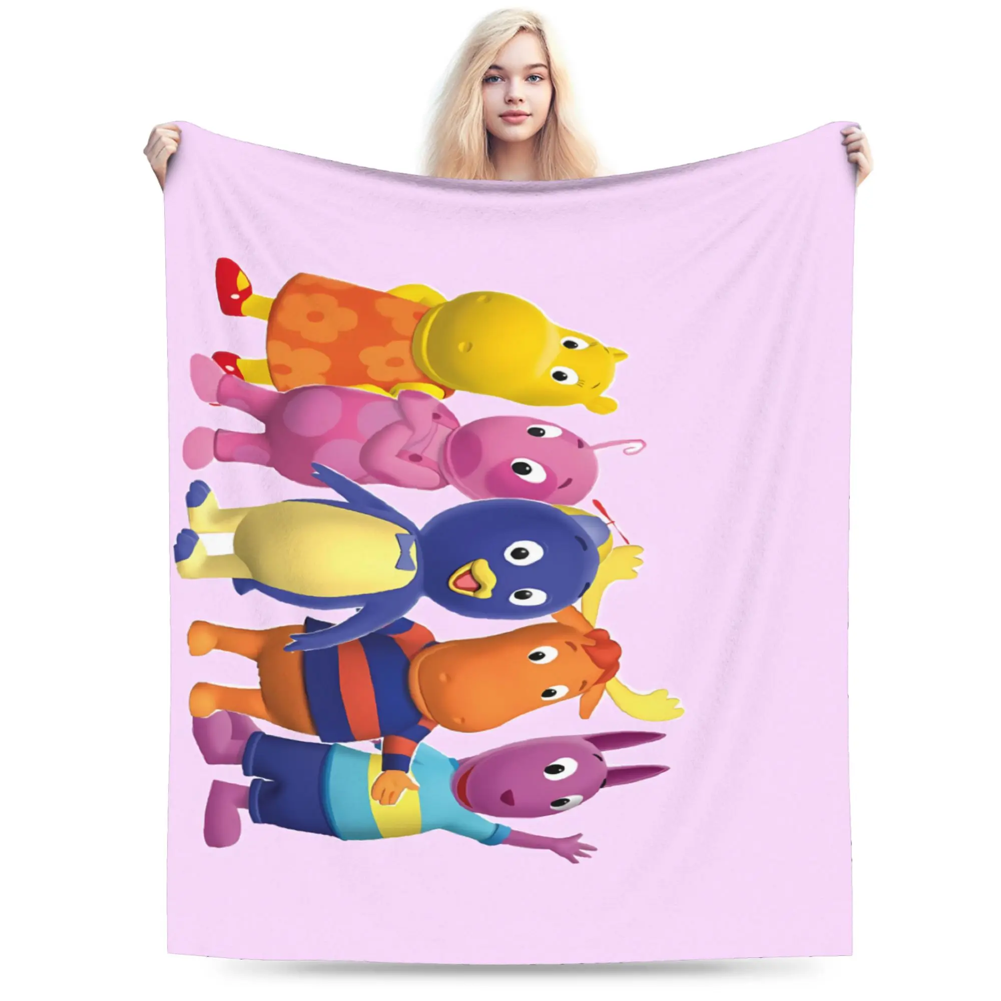 The Backyardigans Warm Soft Blanket  Child Plush Throw Blanket Comfortable Couch Chair Flannel Bedspread Sofa Bed Cover