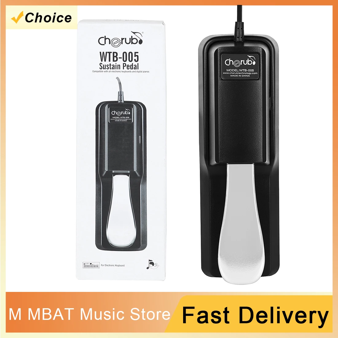 دواسة M MBAT مع مفتاح قطبي للوحة المفاتيح MIDI Synth البيانو الرقمي طبل البيانو الكهربائي ملحقات الآلات الموسيقية #1