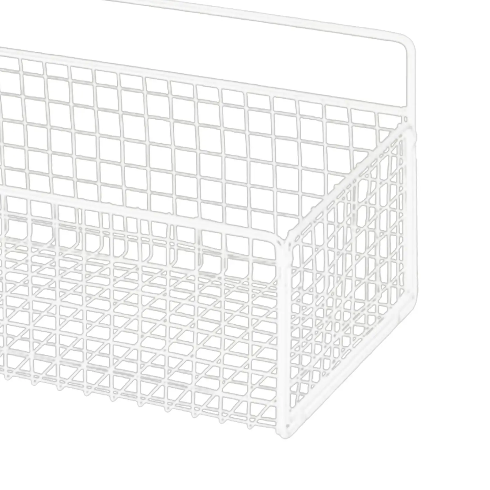 Wall Mounted Steel Wire Basket Space Saving Storage Organizer for Kitchen Bathroom Laundry Pantry - view 3