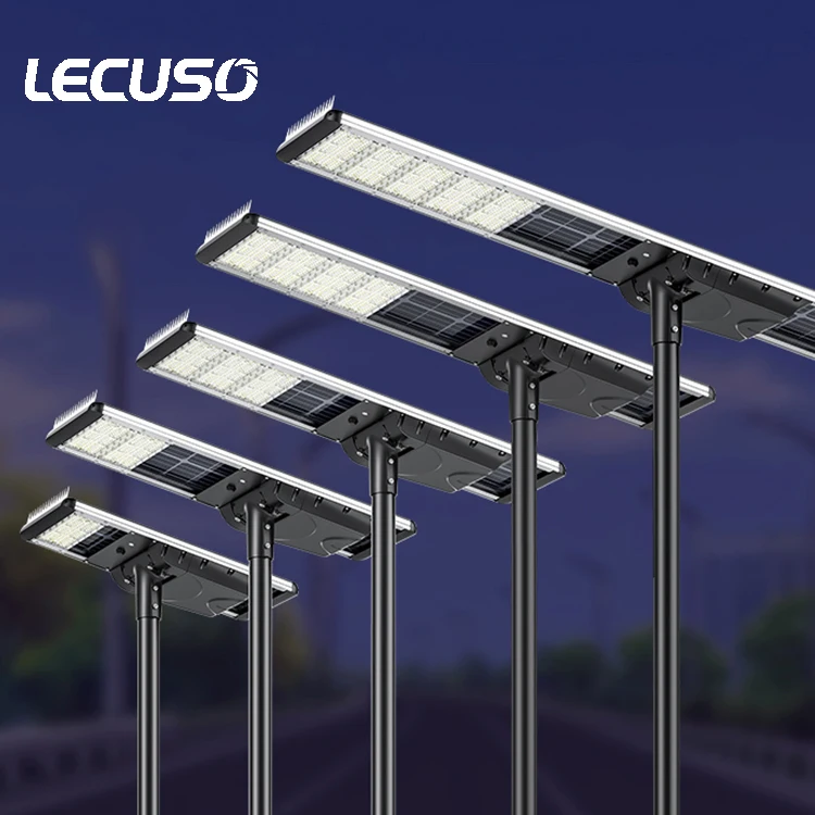 New Outdoor Waterproof IP67 All in One Radar Sensor Led 50W 60W 80W 100W 2000W Solar Panel Street Light With Camera view 6