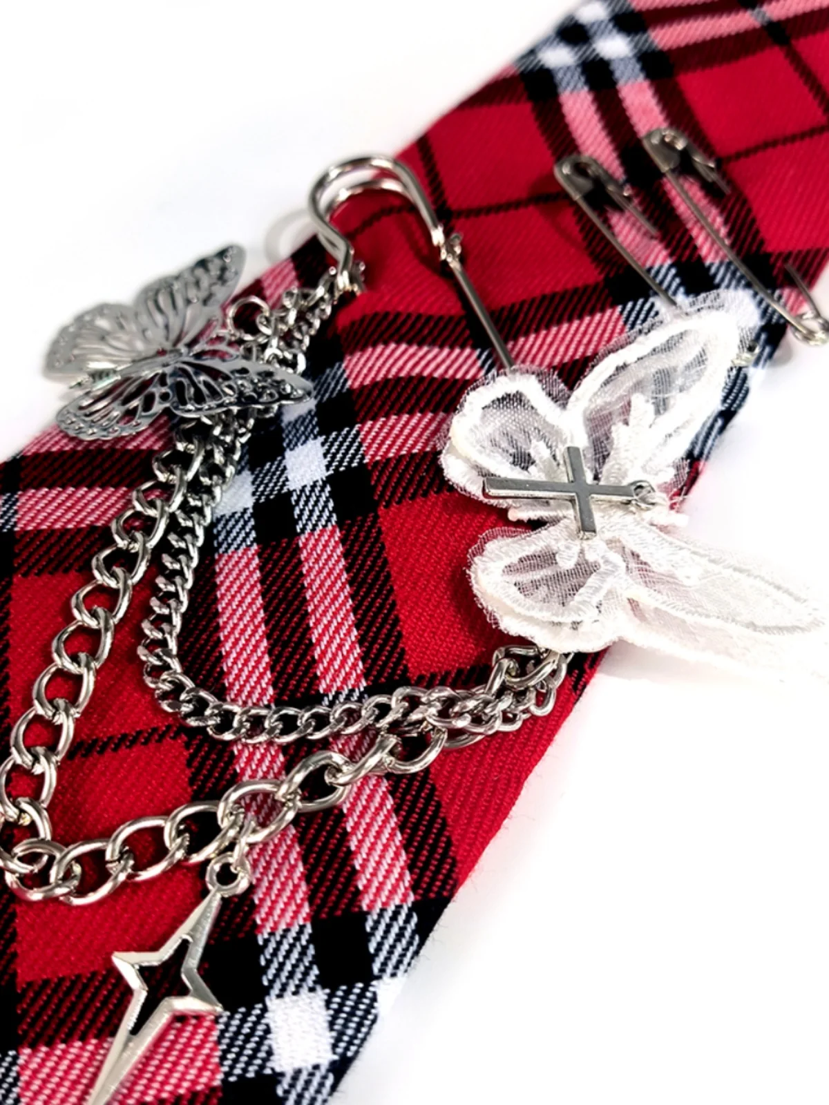 

Оригинальный стиль, классический европейский и американский школьный ретро-галстук, бесплатные металлические субкультурные аксессуары в стиле панк, клетчатые галстуки для женщин