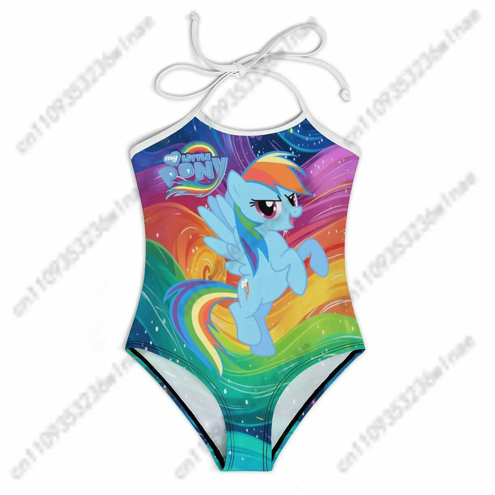 

Rainbow Dash Children's Strap Swimsuits My Little Pony Friendship Is Magic Bathing Suit Fashion Comfortable Cosplay Swimsuit