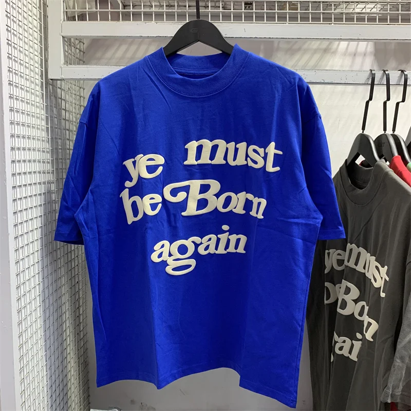 2025ss CPFM Cactus Plant Flea Market T-shirt Men Women Ye Must Be Born Again Kanye West Tops Tee