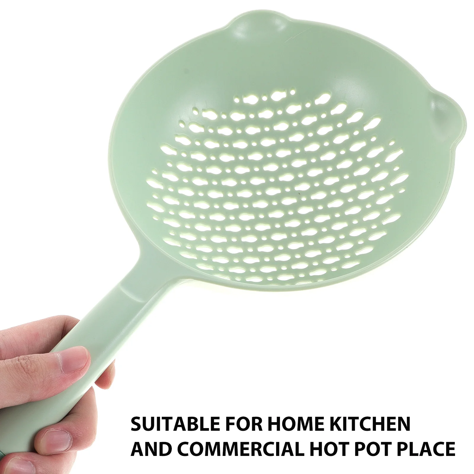 

Long Handle Skimmer Spoon Nylon Pvc Mesh Strainer For Noodles Dumplings Vegetables Frying Hot Pot Kitchen Tool Colander