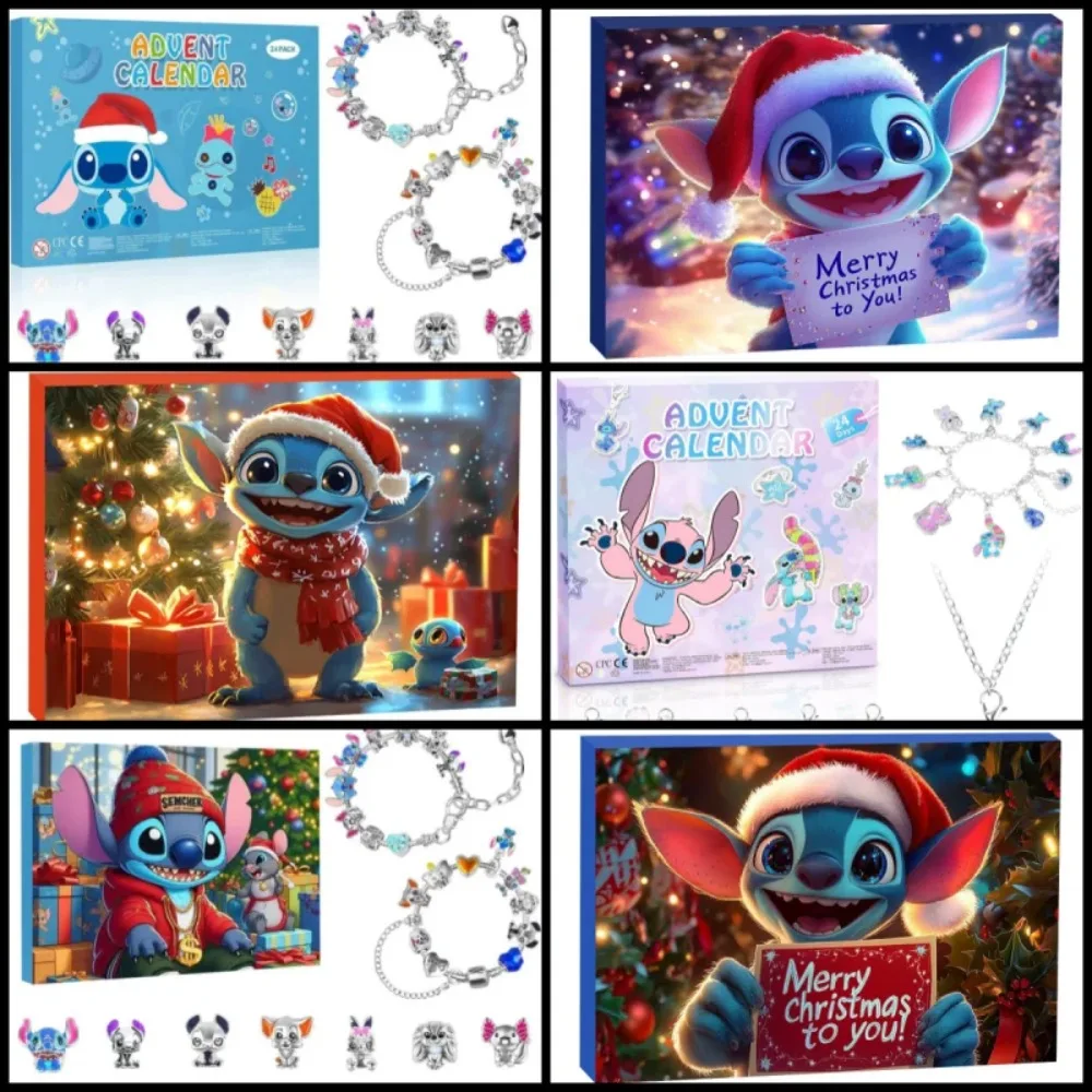 حار بيع المنتجات الشعبية غرزة ميكي عيد الميلاد مجيء العد التنازلي التقويم عيد الميلاد العد التنازلي التقويم صنع المجوهرات الزينة