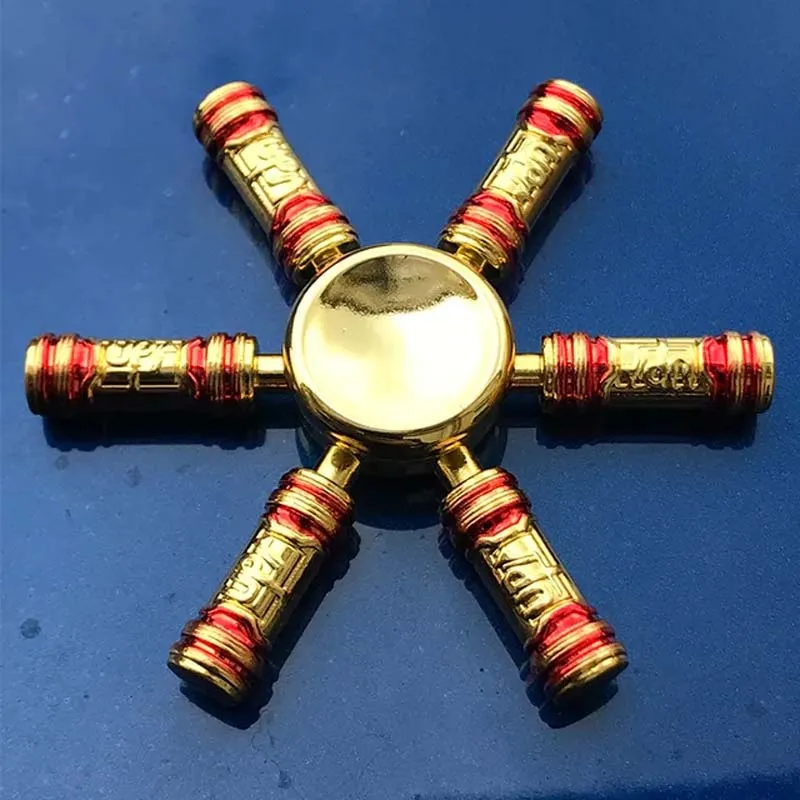 Pistola Spinner a mano zinco Fingertip Gyro Toys Fidget King of Glory serie di armi bambini antistress giocattoli divertenti