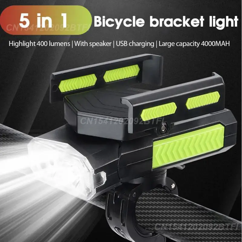 Bracket Lamp 3 Lighting Modes Abs Charging Treasure Equipment Mountain Bike Lamp Usb Charging Bike Front Light