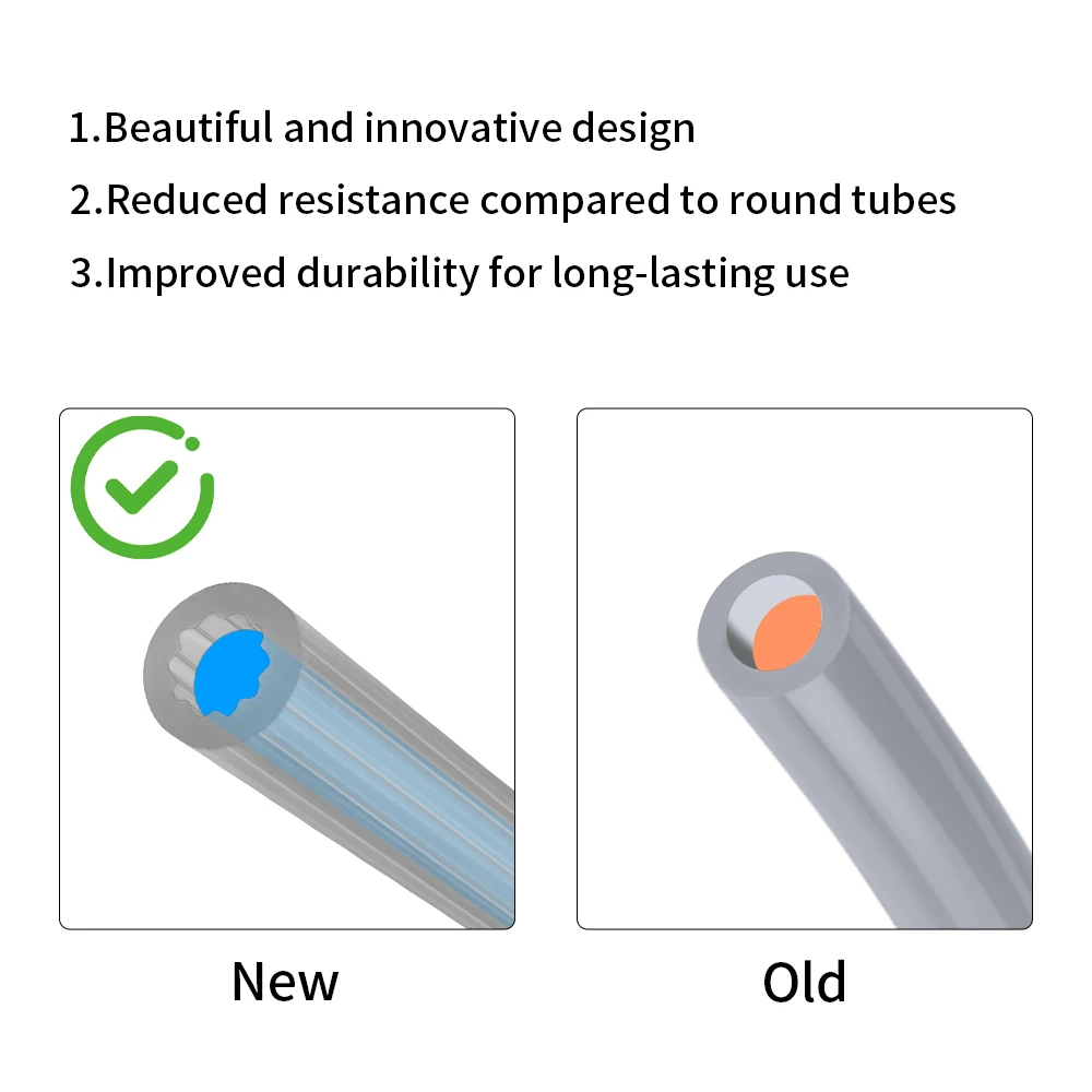 Toaiot ستار على شكل المواد اليابانية PTFE أنبوب 4 مللي متر OD Teflonto تدفق فائق النعومة لتقوم بها بنفسك طابعة ثلاثية الأبعاد لمختبر بامبو AMS Creality Voron