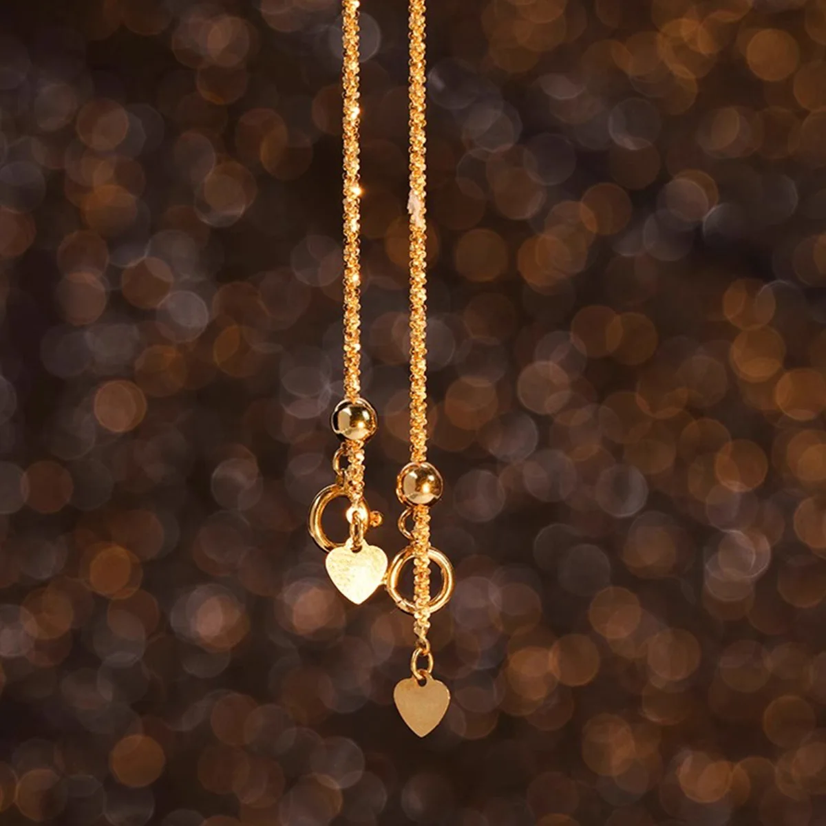 

Red Deer Full Body s925 Pure Silver Love Personality Light Luxury Necklace Bead Buckle Clavicle Chain Chopin Chain Female