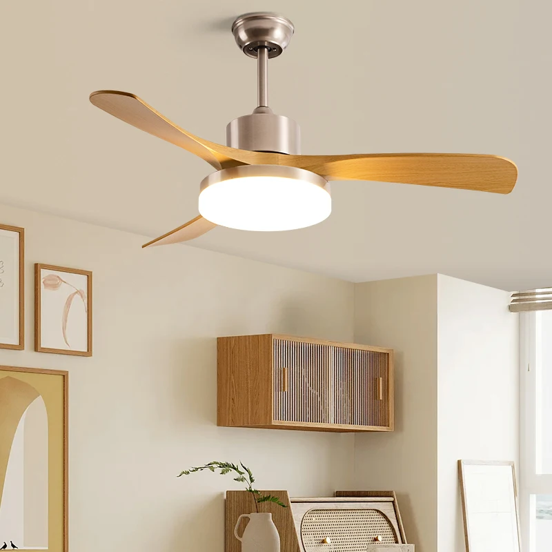 Modern DC Ceiling Fan with Light 36/42 Inch and Remote Control for Living Room Dining Room Bedroom Strong Winds Electric Fans