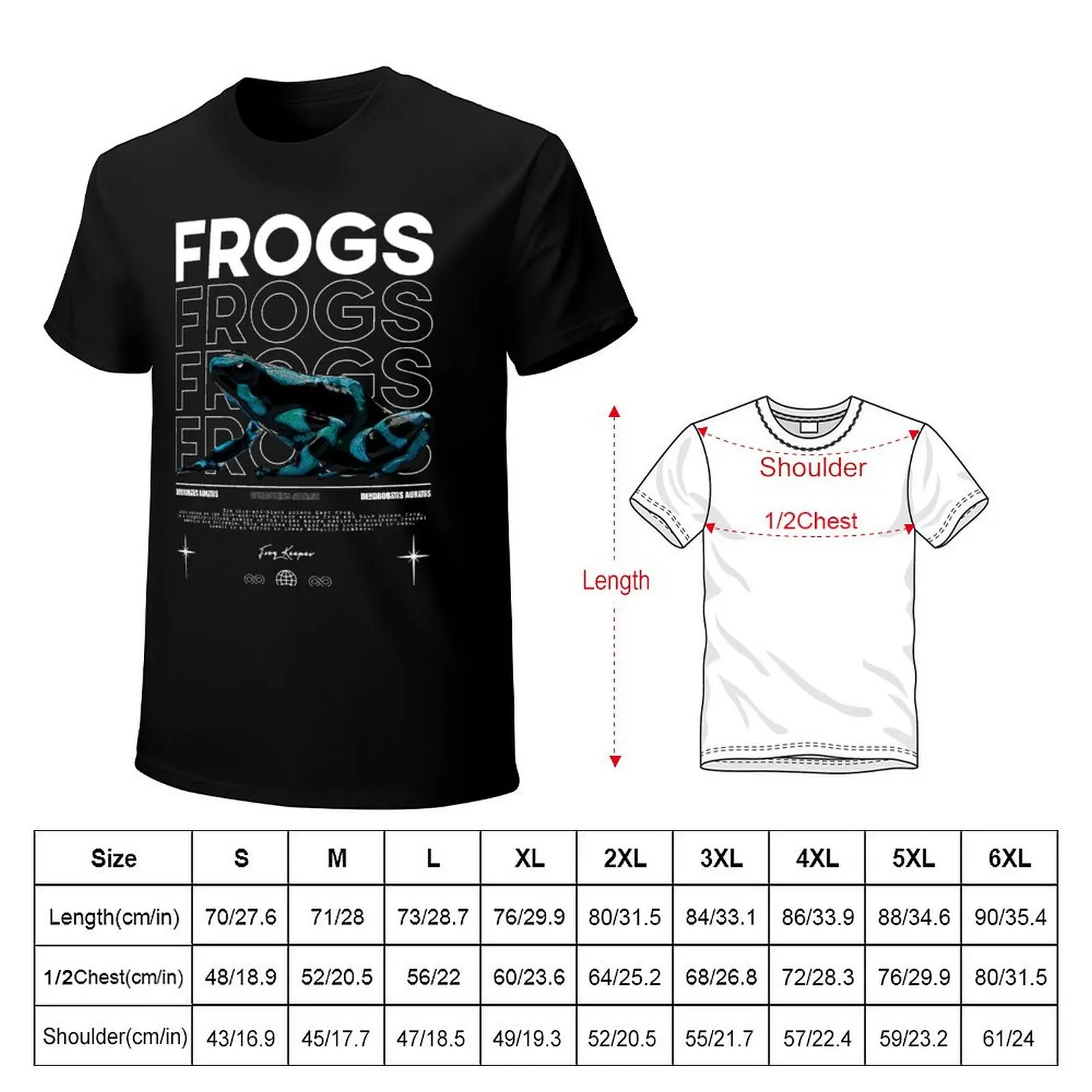Dendrobatidae Aratus Dart Frog Streetwear Frog Keeper T-Shirt graphic t shirts for man T-Shirt