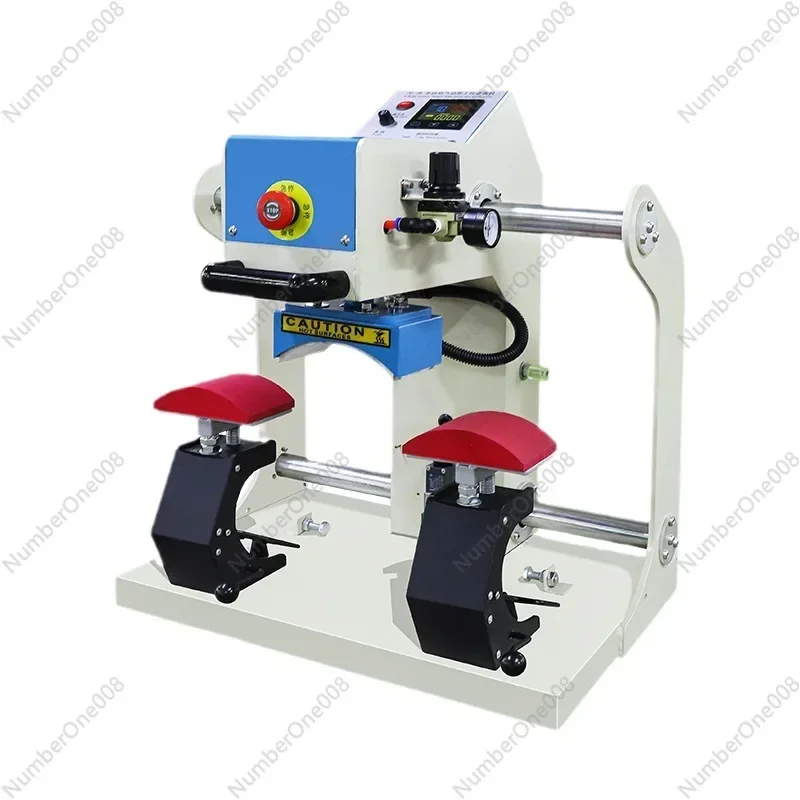 Semi-automatic Pneumatic Double-station Heat Transfer Hot Cap Ironing Machine Personalized Cap Hot Map Hot Drilling