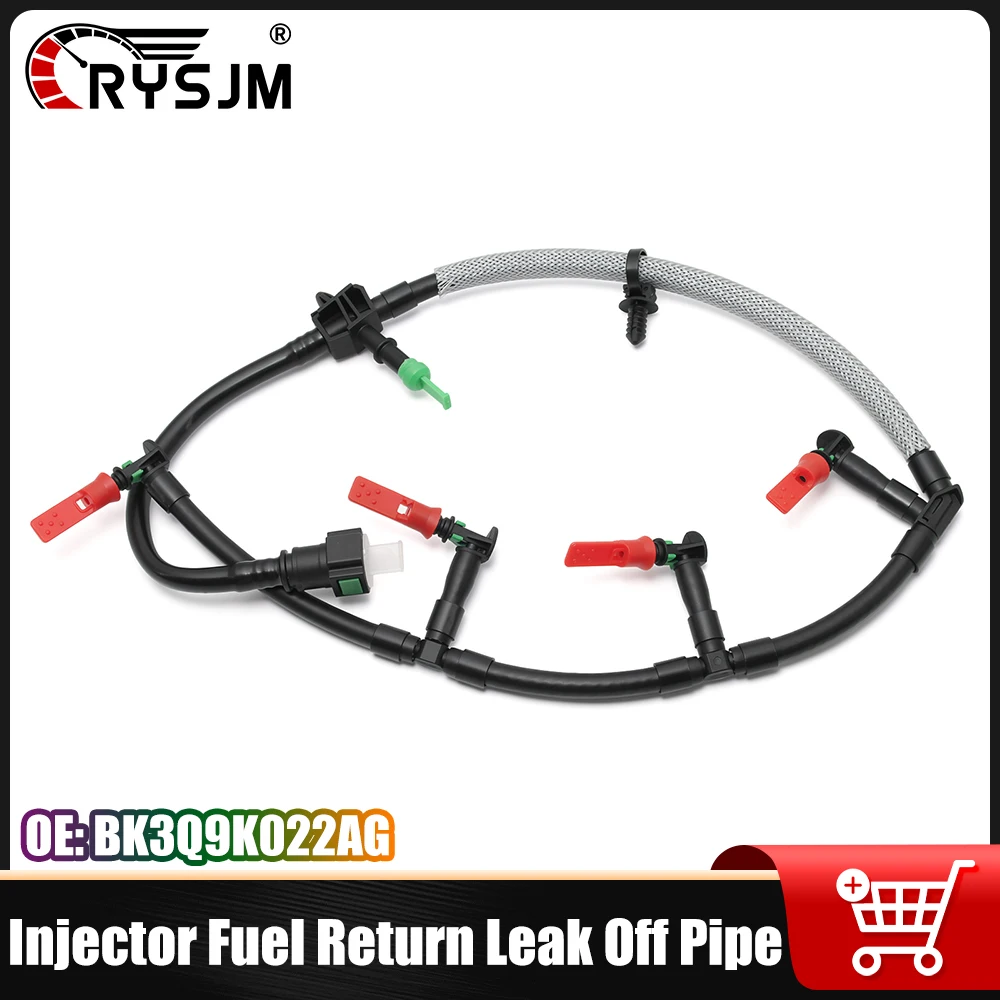 

Fuel Retun Line Tank Line Hose Pipe Injector Hose Auto Parts Leak Off Fuel Tube Assembly Hose OE: BK3Q9K022AG 1761932 for Ford