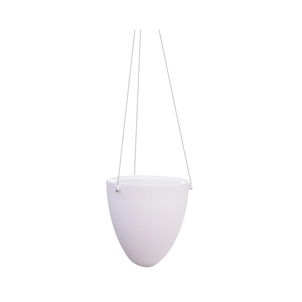 

Egg Shaped Hanging Planter Self Watering Plastic Flower Pot Cotton Rope Storage Pots Plant Holder Succulents