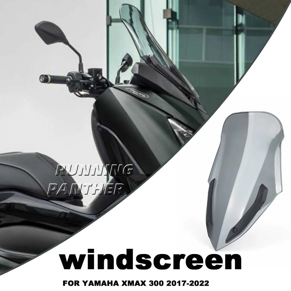 

Motorcycle Front Windscreen Windshield Wind Screen Shield Deflector Guard For Yamaha Xmax X-max 300 Xmax300 X-max300 2017-2022