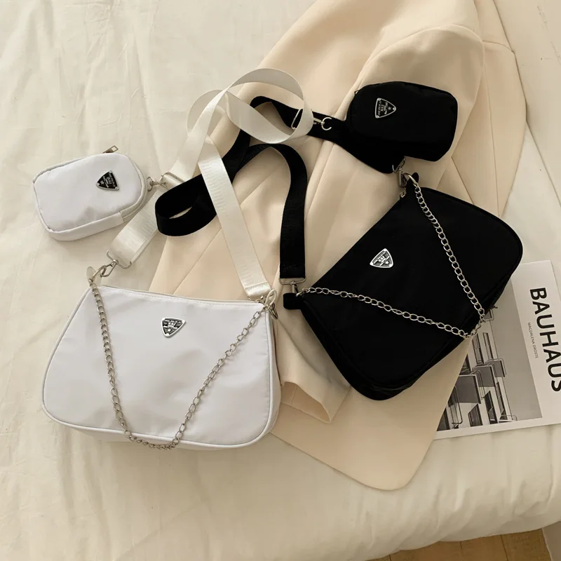 New Simple Small Crossbody Female Armpit Bags Solid Color Shoulder Bags Casual Bags Slanting Women's Bags Mother's Bags