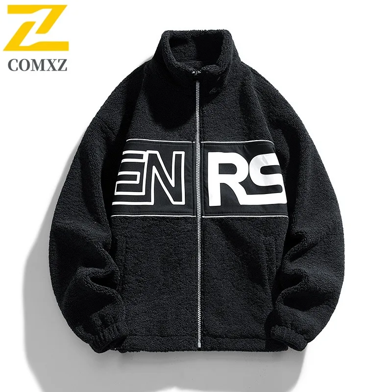 

COMXZ Мужская стеганая куртка, модная брендовая толстая флисовая куртка для приключений, морозостойкость, дорожная флисовая куртка для отдыха, высокое качество, зимняя подкладка