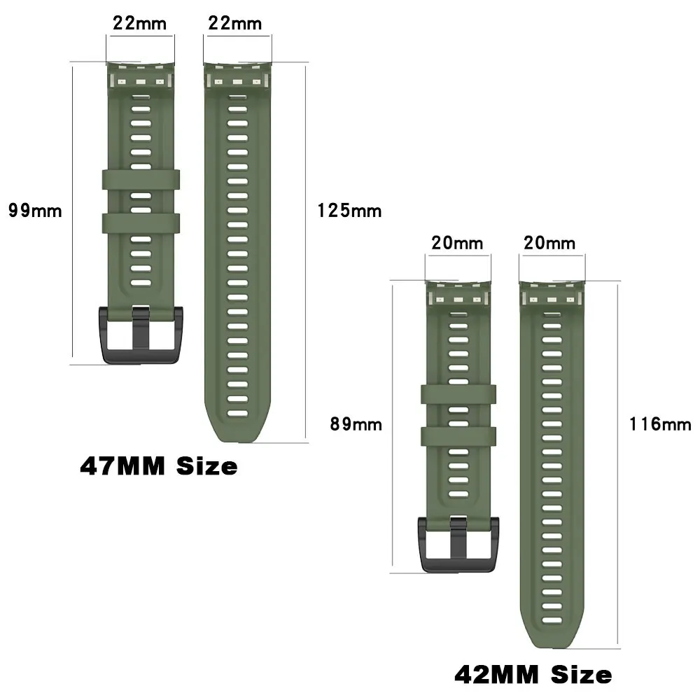 Silicone Watchband For Garmin Approach S70 47mm 42mm Smart Watch Band for Garmin Approach S70 Sports Wrist Strap Bracelet