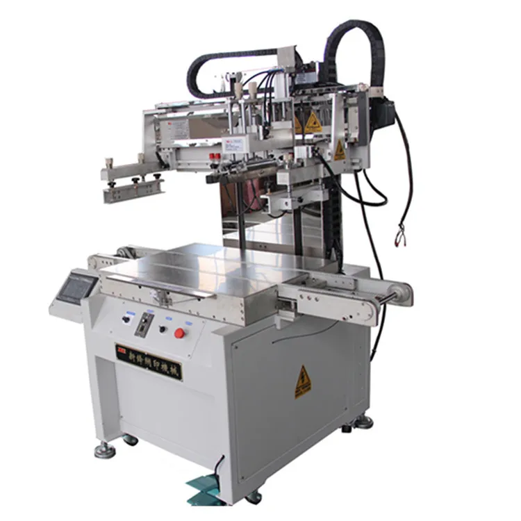 

Automatic discharge screen printing equipment, flat glass printing machine