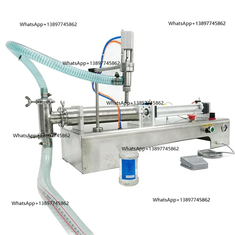 

Peiqi1000 ML Полуавтоматический пневматический бункер для жидкой пасты и сливок с миксером