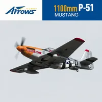 Blue Arrow 1100mm P51 Mustang Newly Painted Fixed Wing Model Electric Remote Control World War II Propeller Aircraft Toy