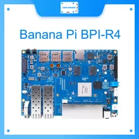 Banana Pi BPI-R4 MediaTek MT7988A brazo de cuatro núcleos Corex-A73 4GB DDR4 8GB eMMC placa enrutadora Openwrt compatible con 2 SFPs