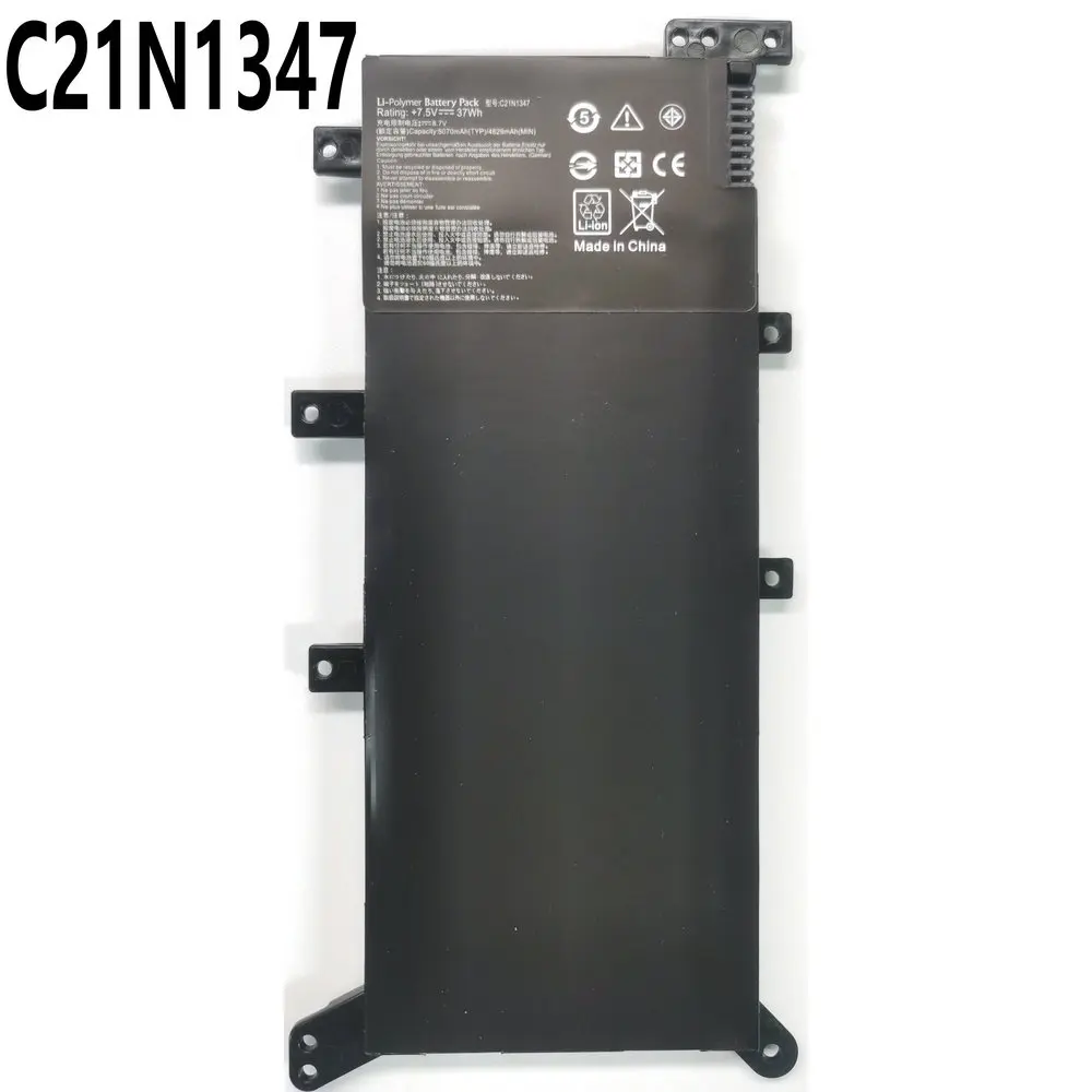 7.5V 37Wh New C21N1347 Laptop Battery For ASUS X554L X555L X555LB X555LN X555 X555LD X555LP F555A F555U W519L F555UA