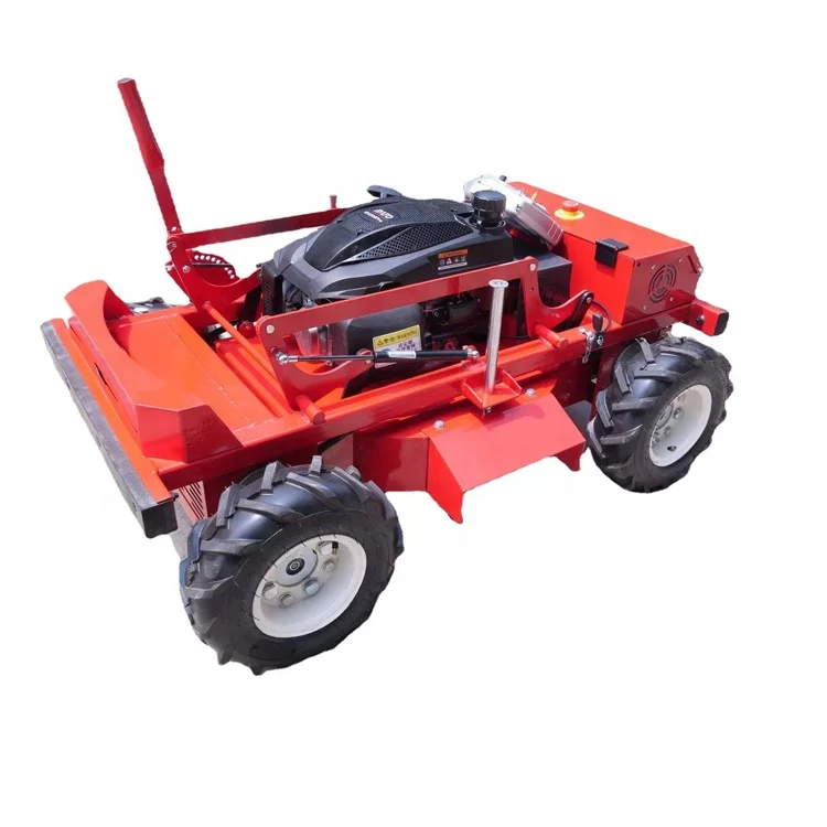 เครื่องตัดหญ้าหุ่นยนต์ 4wd แบบล้อ 9hp เครื่องตัดหญ้า Zero Turn พร้อมใบมีดชนิดใหม่