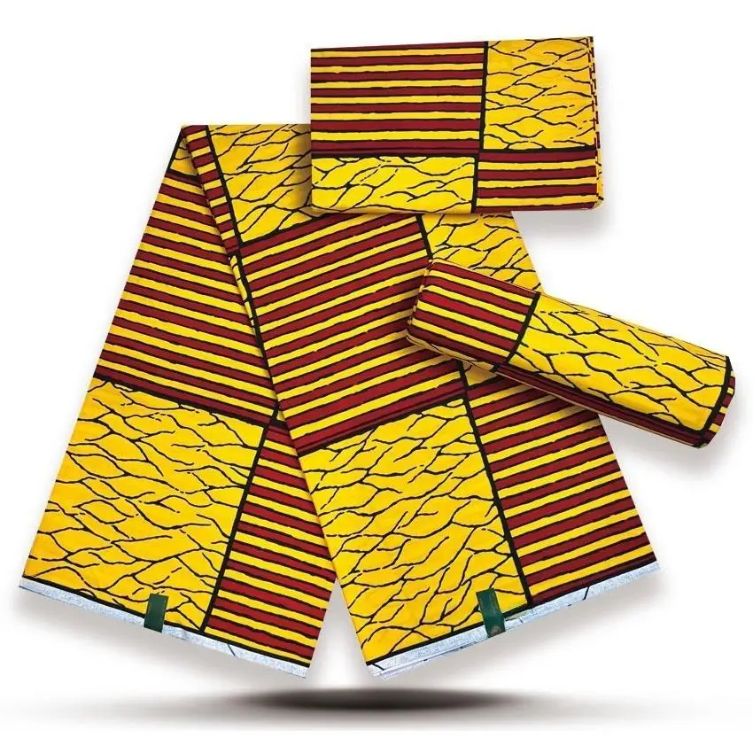 

Новая коллекция 2026: Ткань с восковым принтом в нигерийском стиле Hollande - Высококачественная африканская ткань с восковым принтом для пэчворка, одежды и рукоделия Y1