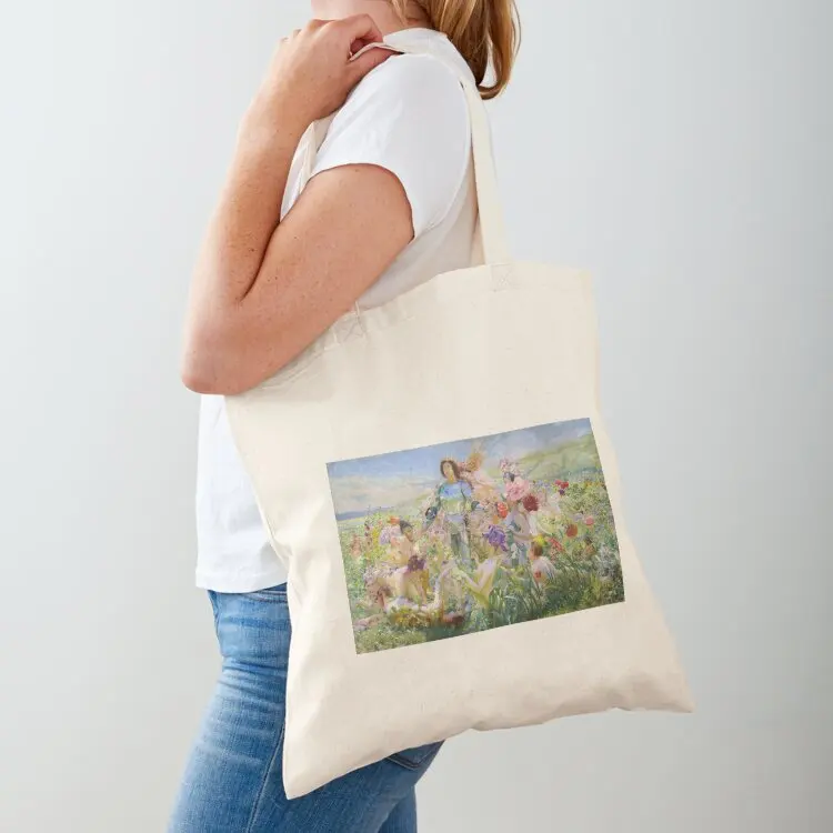 

The knight of the flowers. Georges Antoine Rochegrosse.1894 Tote Bag Shopping bags canvas tote bags tote bag university
