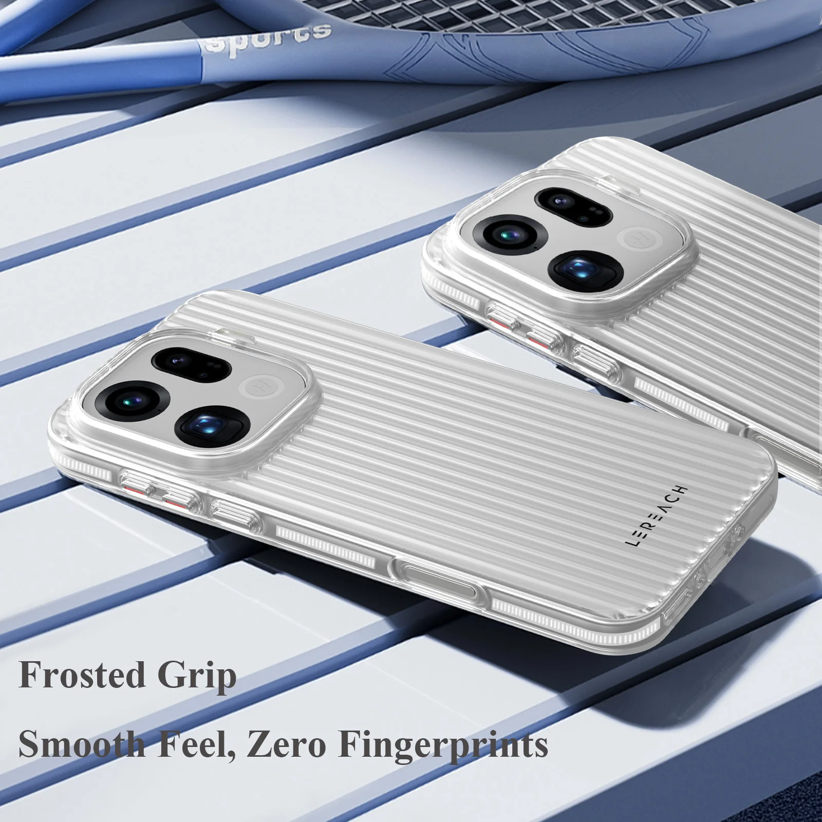 حافظة هاتف Lereach لهاتف Oppo Find X9 Pro/Find X9 المموجة غير اللامعة - مضادة للانزلاق، نحيفة، مقاومة لبصمات الأصابع، خيارات متعددة الألوان #3